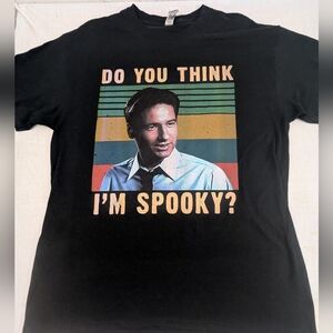 The X Files David Duchovny (Fox Mulder) Nickname Spooky Tee Shirt Large Unisex